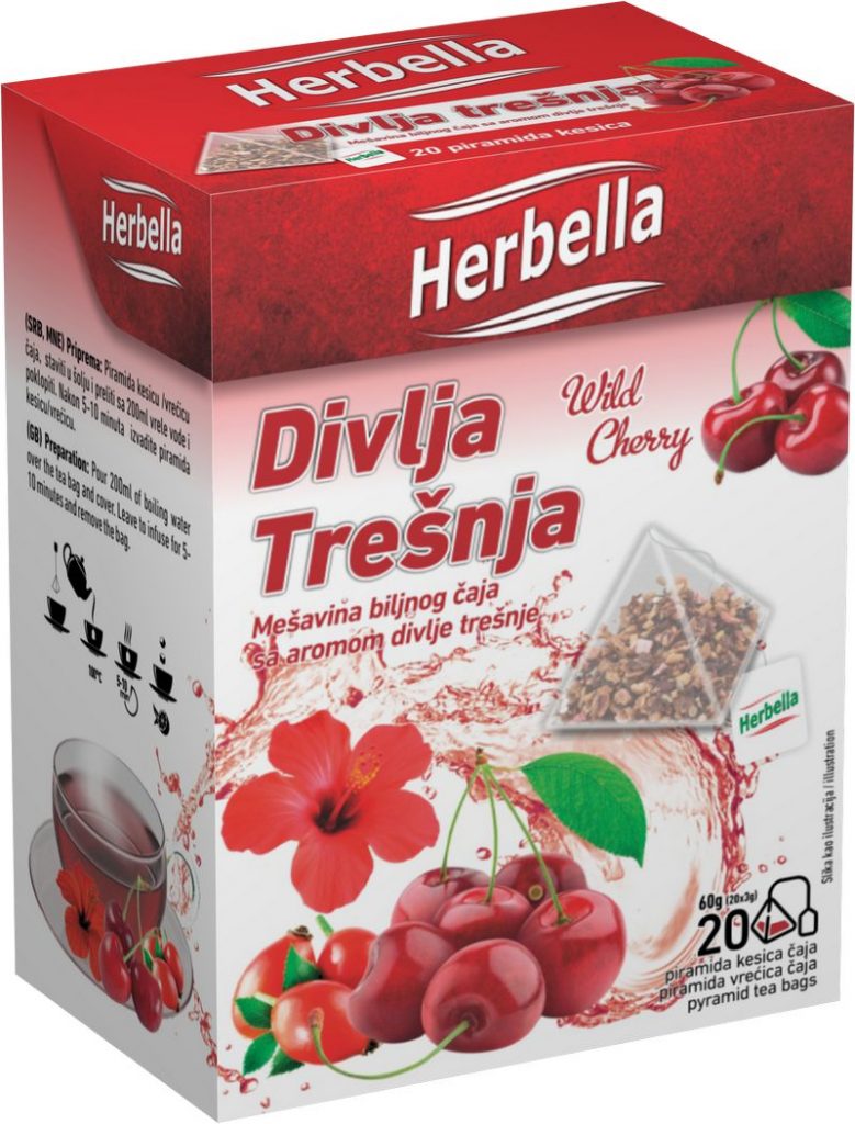 Malina impex Herbella Divlja trešnja čaj u piramida kesici